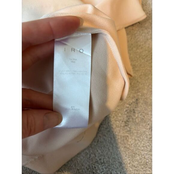 IRO pink blush flutter sleeve blouse sz. 42, US 10, $210 E12 - Picture 5 of 7